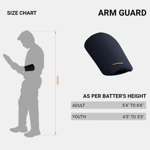 Moonwalkr Arm Guard Blue for Adults – Slim Fit, Maximum Defense