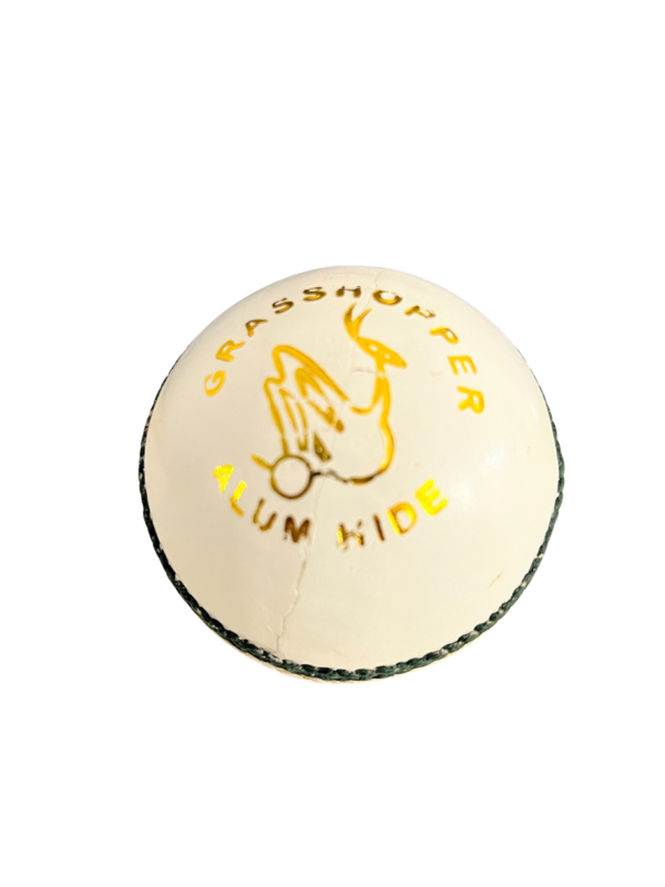 Grasshopper Clubman White Leather Ball – Perfect for Club Cricket