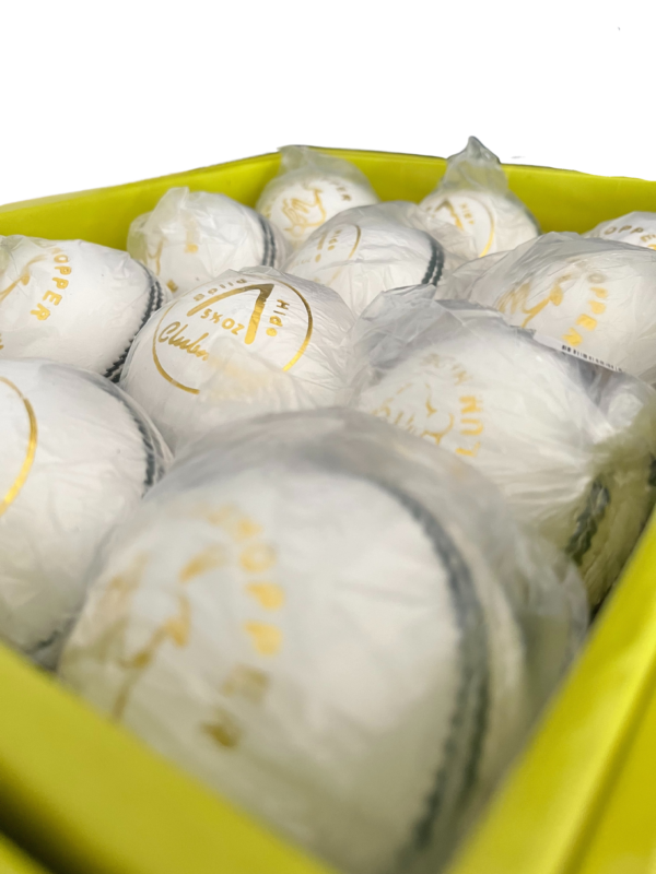 Grasshopper Clubman White Leather Ball – Perfect for Club Cricket