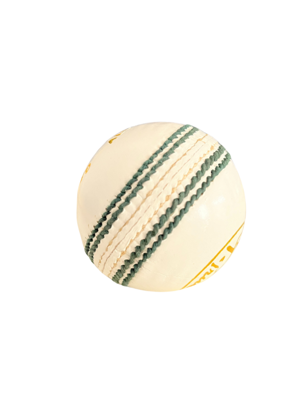 Grasshopper League White Leather Cricket Ball – Hand-Stitched