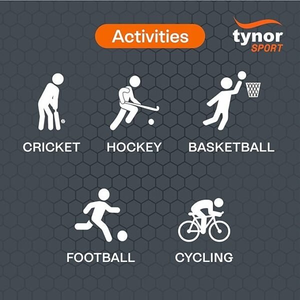 Tynor Black Arm Sleeves – Comfortable and Breathable