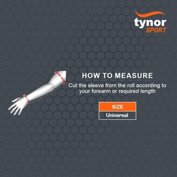 Tynor Black Arm Sleeves – Comfortable and Breathable