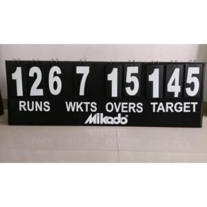 Mikado Cricket Score Board with Target