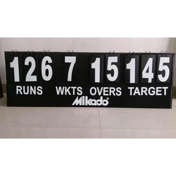 Mikado Cricket Score Board with Target