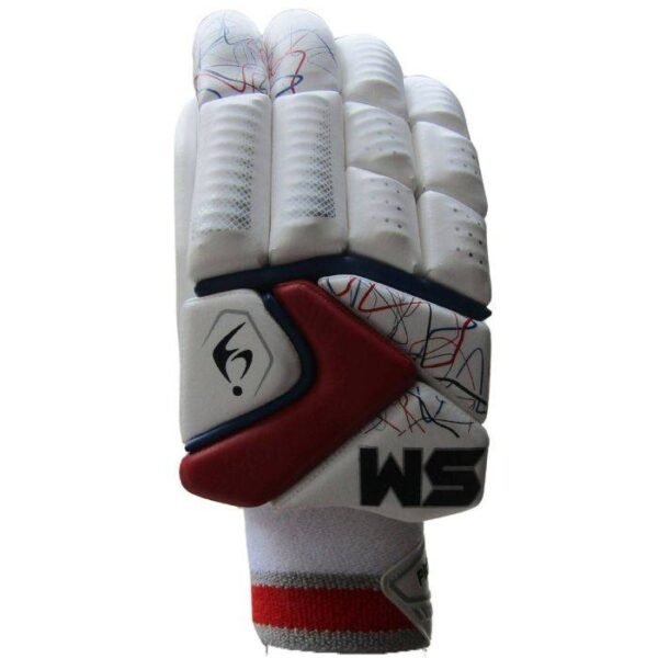 SM Thunder Cricket Batting Gloves – Full Finger Protection & Sheep Leather Palm